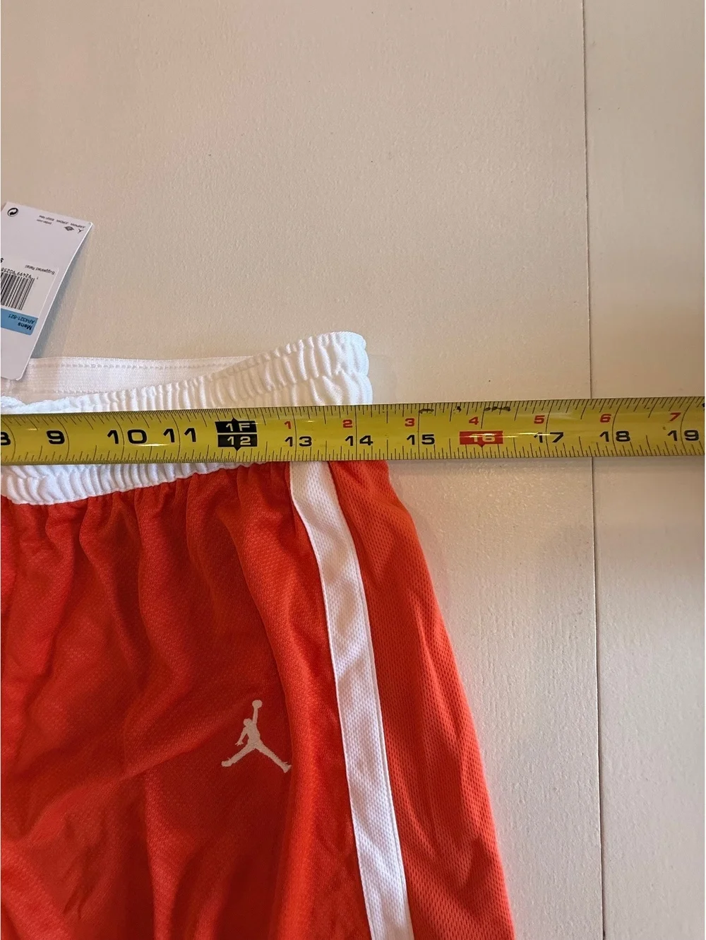 Jordan Men's Training Shorts Size M Orange with White Accents